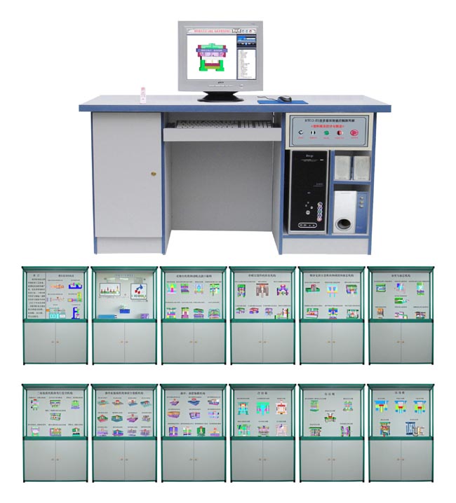 FC12-85型多媒體智能控制《塑料模具設(shè)計(jì)與制造》陳列柜